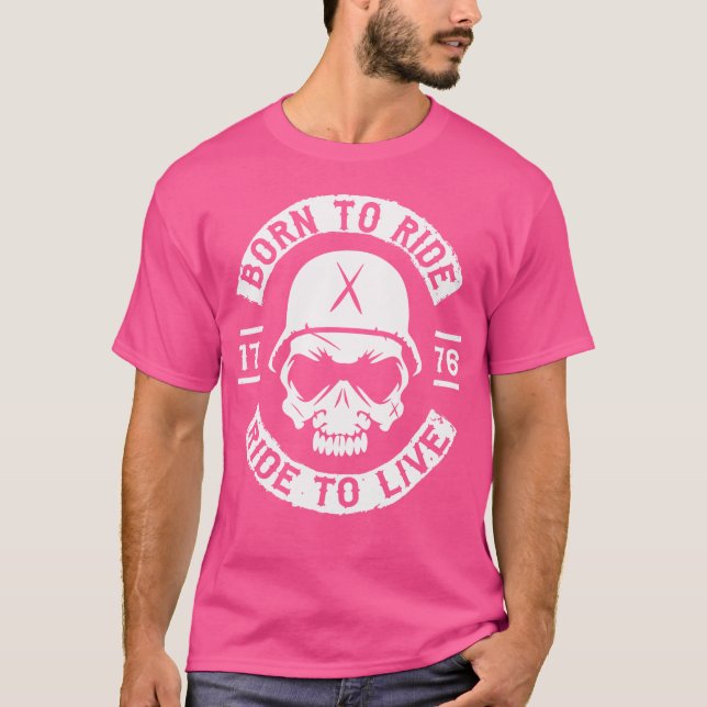 Camiseta Cool Funny Motorcycle Motorbike Biker (Frente)