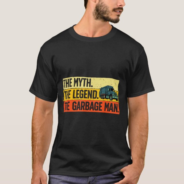 Camiseta Cool Garbage Man Art For Men Dad Father Garbage Du (Frente)