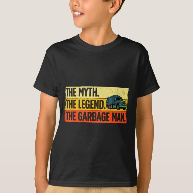 Camiseta Cool Garbage Man Art For Men Dad Father Garbage Du (Frente)