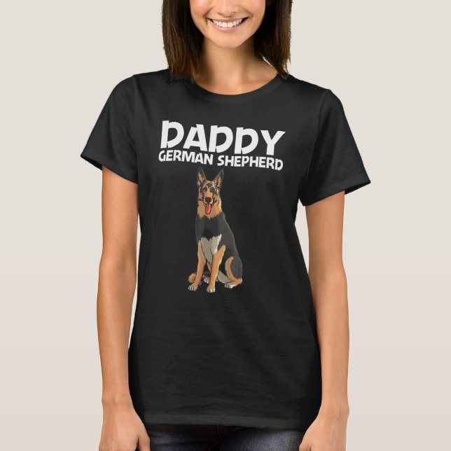 Camiseta Cool German Shepherd For Men Dad GSD Dog  K9 Owner (Frente)