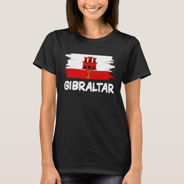 Camiseta Cool Gibraltar Flag (Frente)