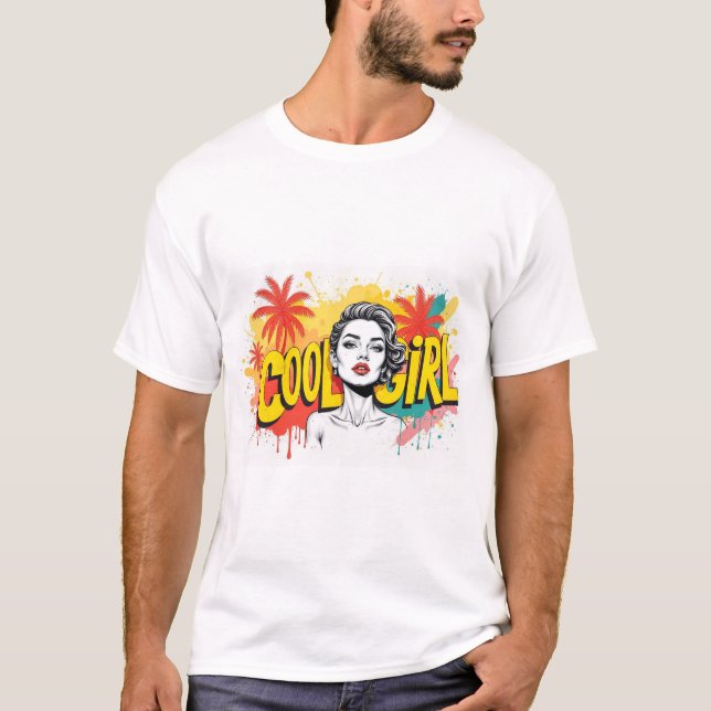 Camiseta Cool Girl  (Frente)
