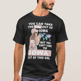 Camiseta Cool Girl from Iowa  Proud Iowa Girl