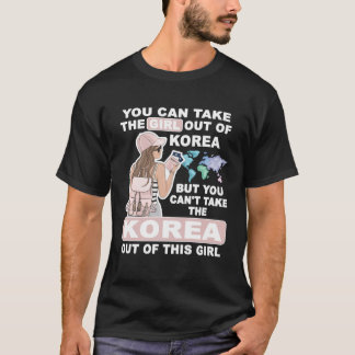 Camiseta Cool Girl from Korea Proud Korea Girl