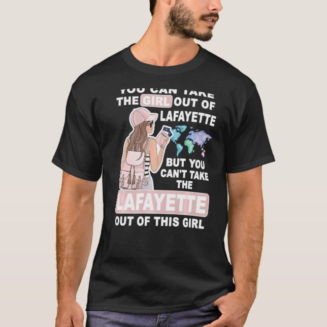 Camiseta Cool Girl from Lafayette City  Proud Lafayette Gir (Frente)