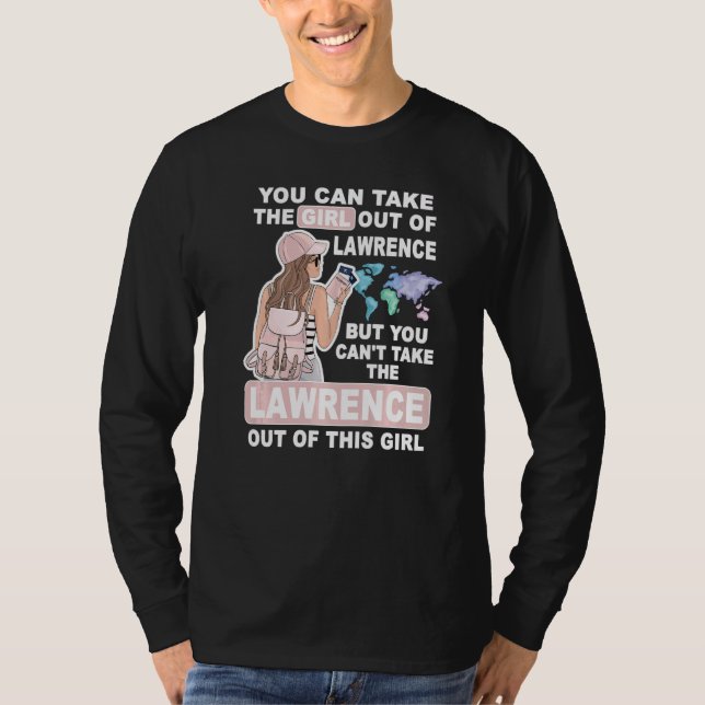 Camiseta Cool Girl from Lawrence City  Proud Lawrence Girl (Frente)