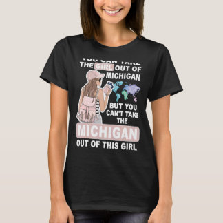 Camiseta Cool Girl from Michigan  Proud Michigan Girl