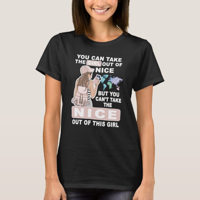 Camiseta Cool Girl from Nice City Proud Nice Girl (Frente)