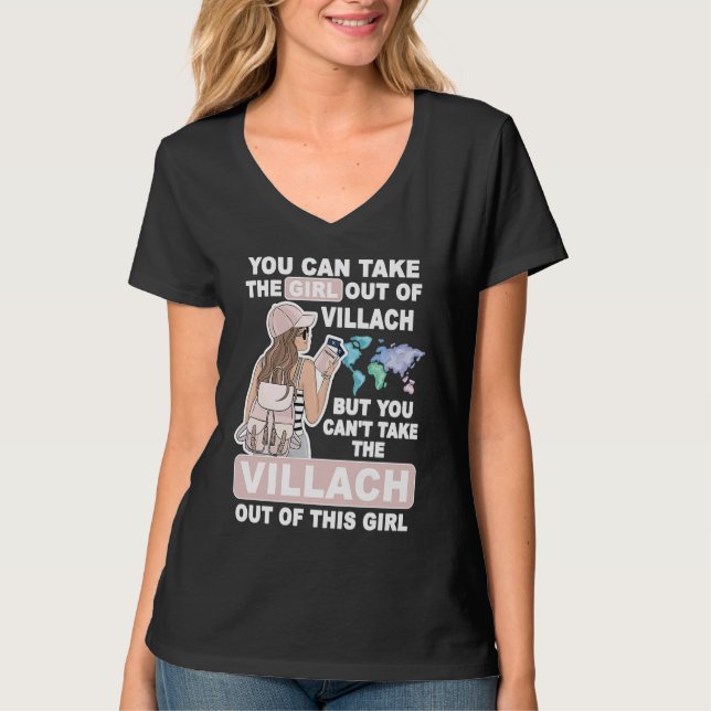 Camiseta Cool Girl from Villach City  Proud Villach Girl (Frente)