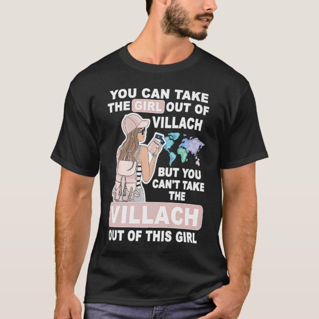 Camiseta Cool Girl from Villach City  Proud Villach Girl (Frente)