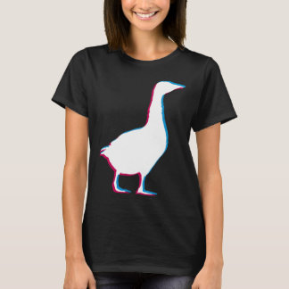 Camiseta Cool Goose Duck Silhouette Stylish Geese Bird Anim