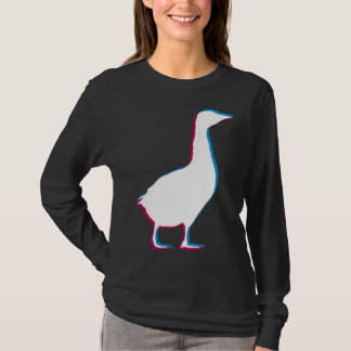 Camiseta Cool Goose Duck Silhouette Stylish Geese Bird Anim
