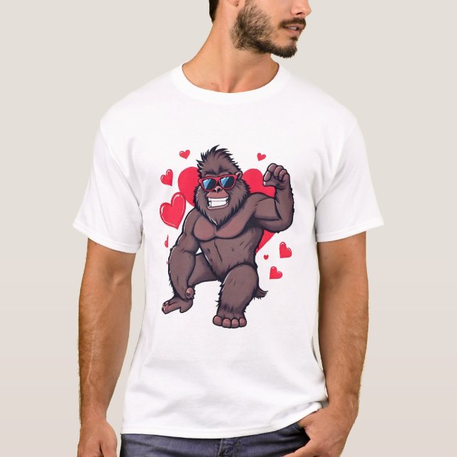 Camiseta Cool Gorilla Valentine (Frente)