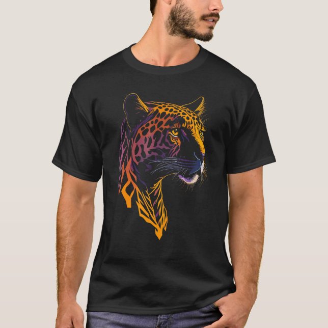 Camiseta Cool Graphic Jaguar   Panthera onca Familly Matchi (Frente)