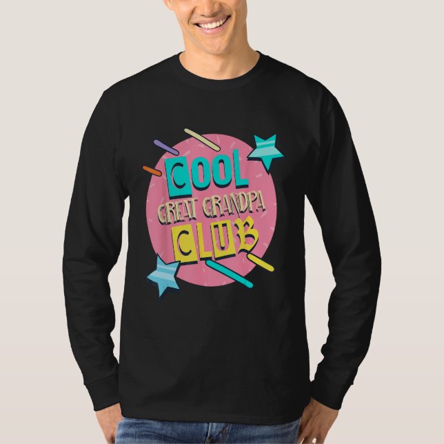 Camiseta Cool Great Grandpa Club  Great Grandpa Humor (Frente)