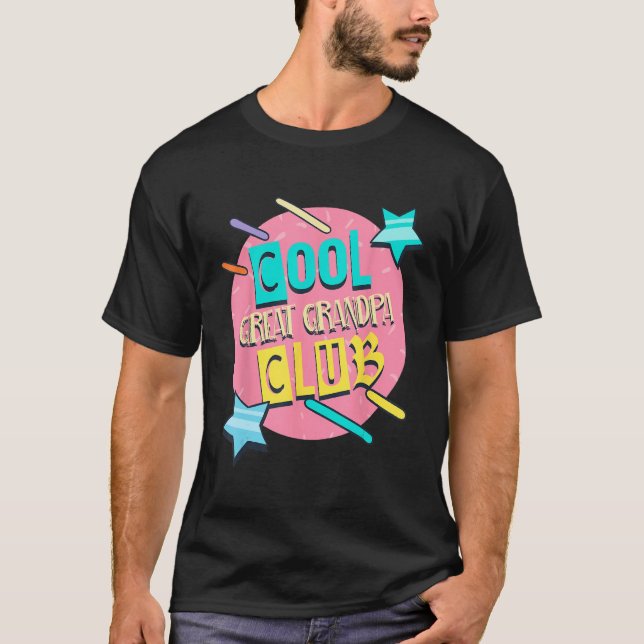 Camiseta Cool Great Grandpa Club  Great Grandpa Humor (Frente)