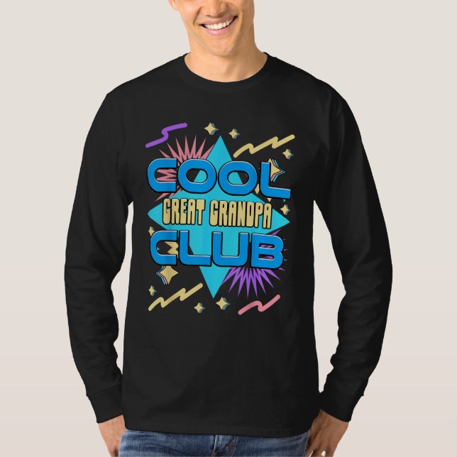 Camiseta Cool Great Grandpa Club  Great Grandpa Humor (Frente)