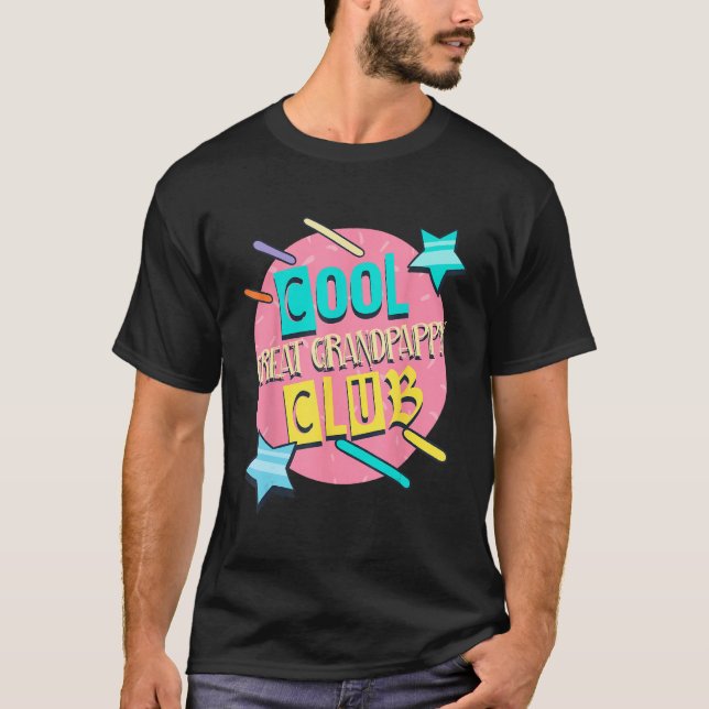 Camiseta Cool Great Grandpappy Club  Great Grandpappy Humor (Frente)