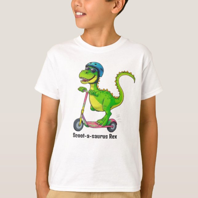 Camiseta Cool Green Dinosaur (Frente)