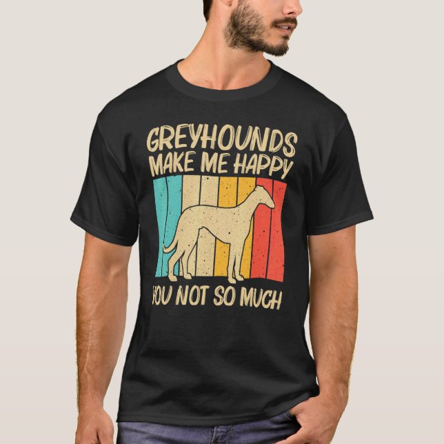 Camiseta Cool Greyhound For Men Women Sighthound Pet Dog Br (Frente)