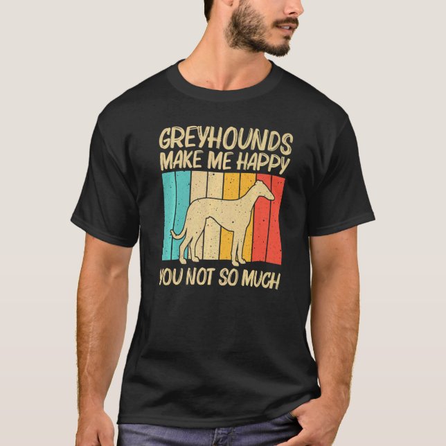 Camiseta Cool Greyhound For Men Women Sighthound Pet Dog Br (Frente)