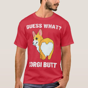 Camiseta Cool Guess What Corgi Butt Kawaii Dog Corgis Anima