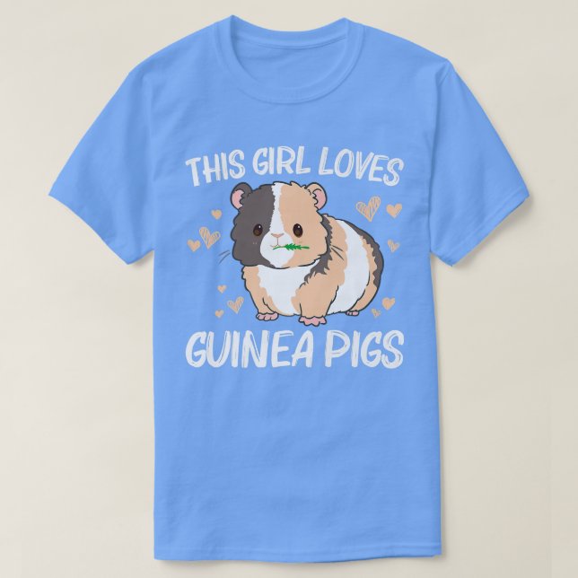Camiseta Cool Guinea Pig For Girls Kids Wheek Fluffy Cavy P (Frente do Design)