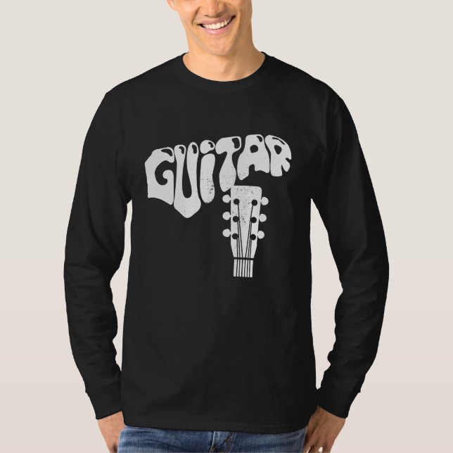 Camiseta Cool Guitar Musical Instruments Acoustic Guitarist (Frente)