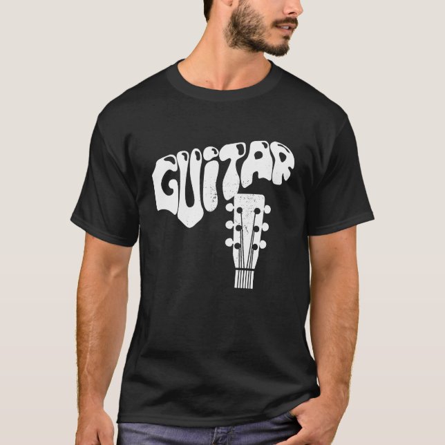 Camiseta Cool Guitar Musical Instruments Acoustic Guitarist (Frente)
