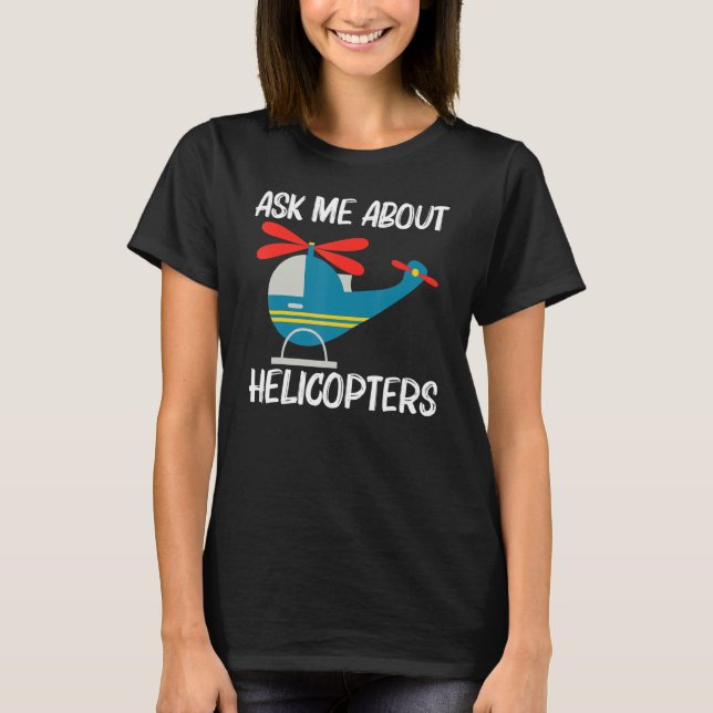 Camiseta Cool Helicopter For Men Women Aircraft Aviation Pi (Frente)