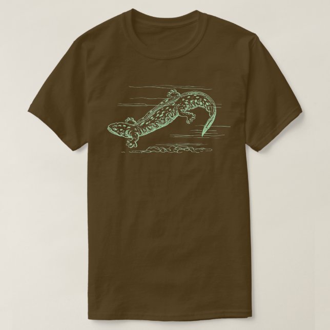 Camiseta Cool Hellbender Salamander Graphic (Frente do Design)