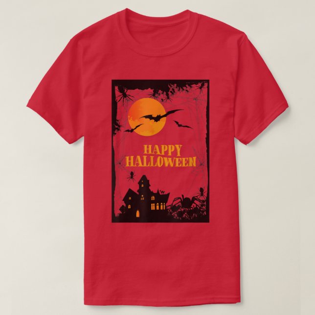 Camiseta Cool Horror Gothic House Halloween Party Costume M (Frente do Design)
