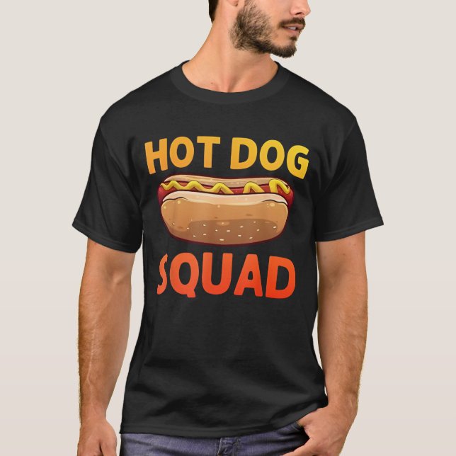 Camiseta Cool Hotdog Outfit for Men Women Adult Hotdog Hot  (Frente)
