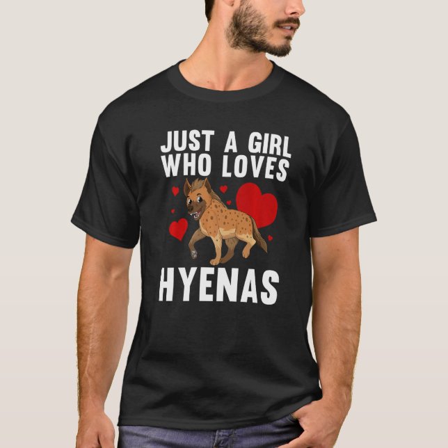 Camiseta Cool Hyena Women Girls Wildlife Africa Zoo Keeper  (Frente)