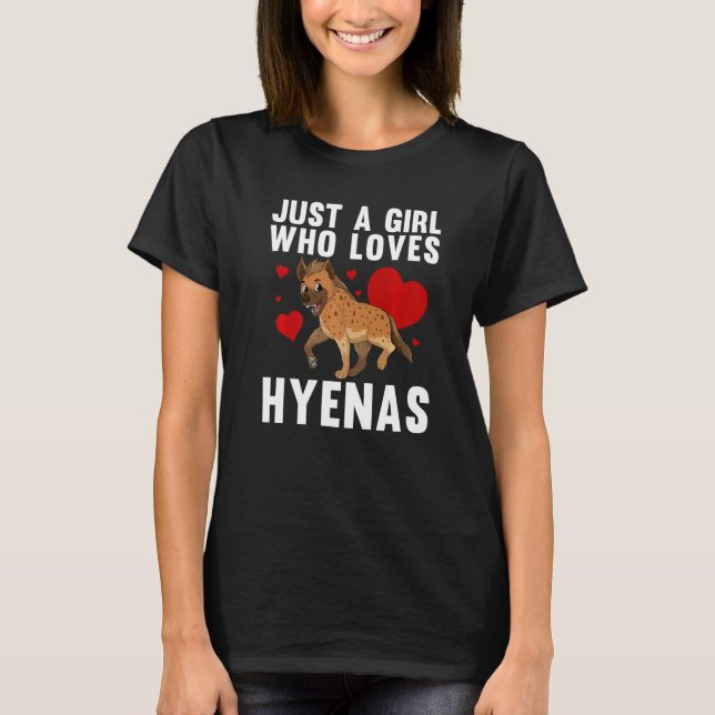 Camiseta Cool Hyena Women Girls Wildlife Africa Zoo Keeper  (Frente)
