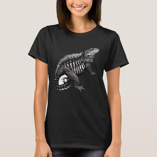 Camiseta Cool Iguana For Reptile Lovers And Millennials (Frente)
