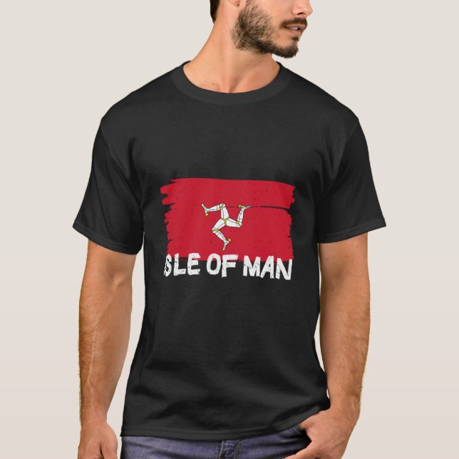 Camiseta Cool Isle of Man Flag (Frente)