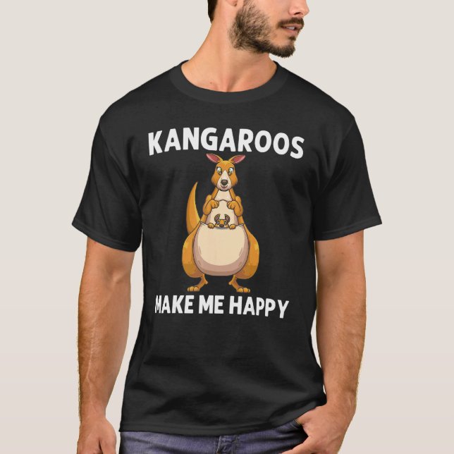 Camiseta Cool Kangaroo For Men Women Autralian Kangaroo Mar (Frente)