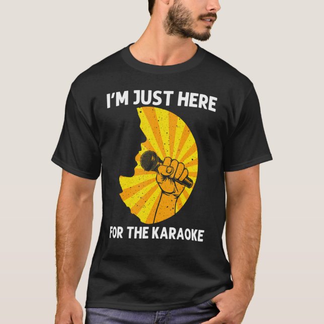 Camiseta Cool Karaoke For Men Women Singer Karaoke Machine  (Frente)
