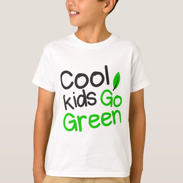 Camiseta cool kids go green (Frente)