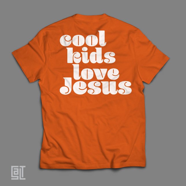 Camiseta Cool Kids Love Jesus Retro Christian (Criador carregado)