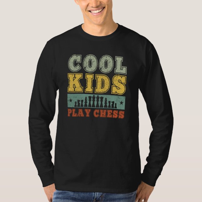 Camiseta Cool Kids Play Chess Player For Chess  Boys  2 (Frente)