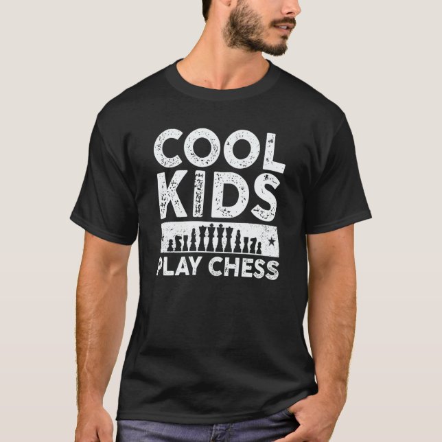 Camiseta Cool Kids Play Chess Player For Chess  Boys  3 (Frente)
