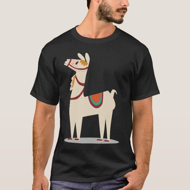 Camiseta cool lama lama alpaca (Frente)
