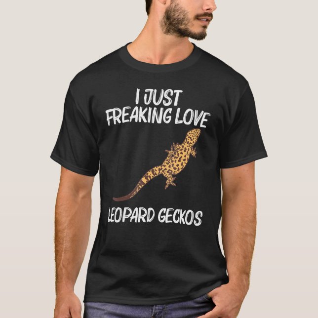 Camiseta Cool Leopard Gecko For Men Women Tiny Dinosaur Liz (Frente)