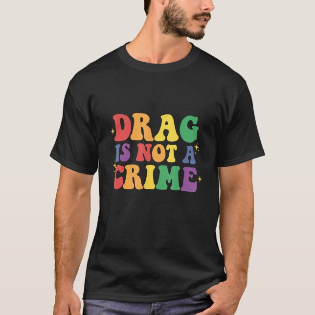 Camiseta Cool LGBT support vintage drag design (Frente)