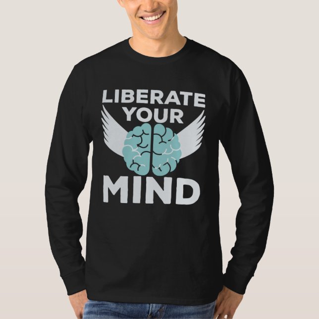 Camiseta Cool Liberate Your Mind Freedom Mindset Soldiers (Frente)