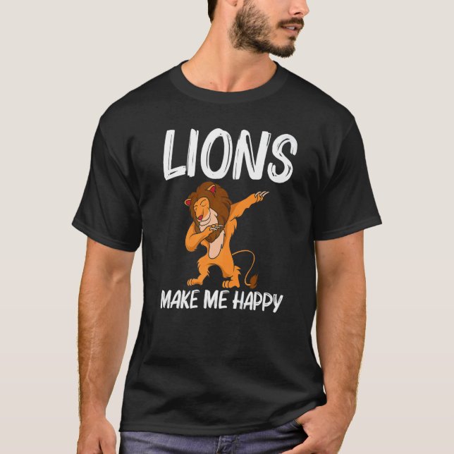 Camiseta Cool Lion For Men Women Jungle Safari Animal (Frente)