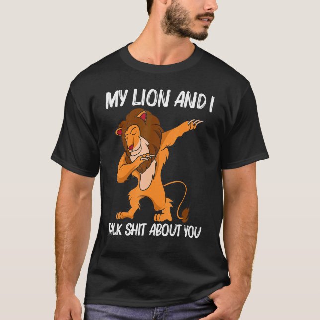 Camiseta Cool Lion For Men Women Jungle Safari Animal   (Frente)