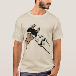 Camiseta Cool Llamas Wearing Sunglasses Funny Animal Friend